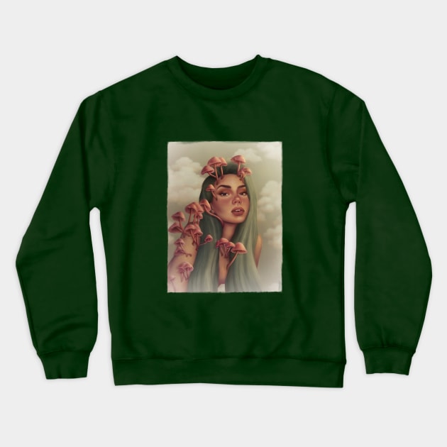 Mushrooms Crewneck Sweatshirt by Lyara Costa